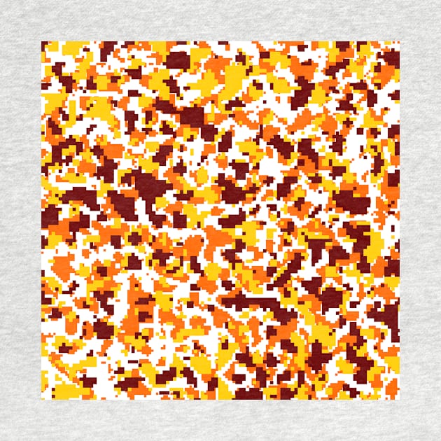 Yellow orange & white coffee camouflage by Tshirtstory